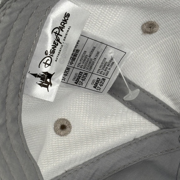 Disney Parks MICKEY MOUSE Hat Shiny SILVER Cap Adult Strapback Embroidered NEW - Picture 10 of 13